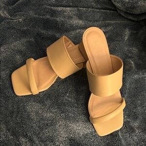 Anne Klein Beige Mules